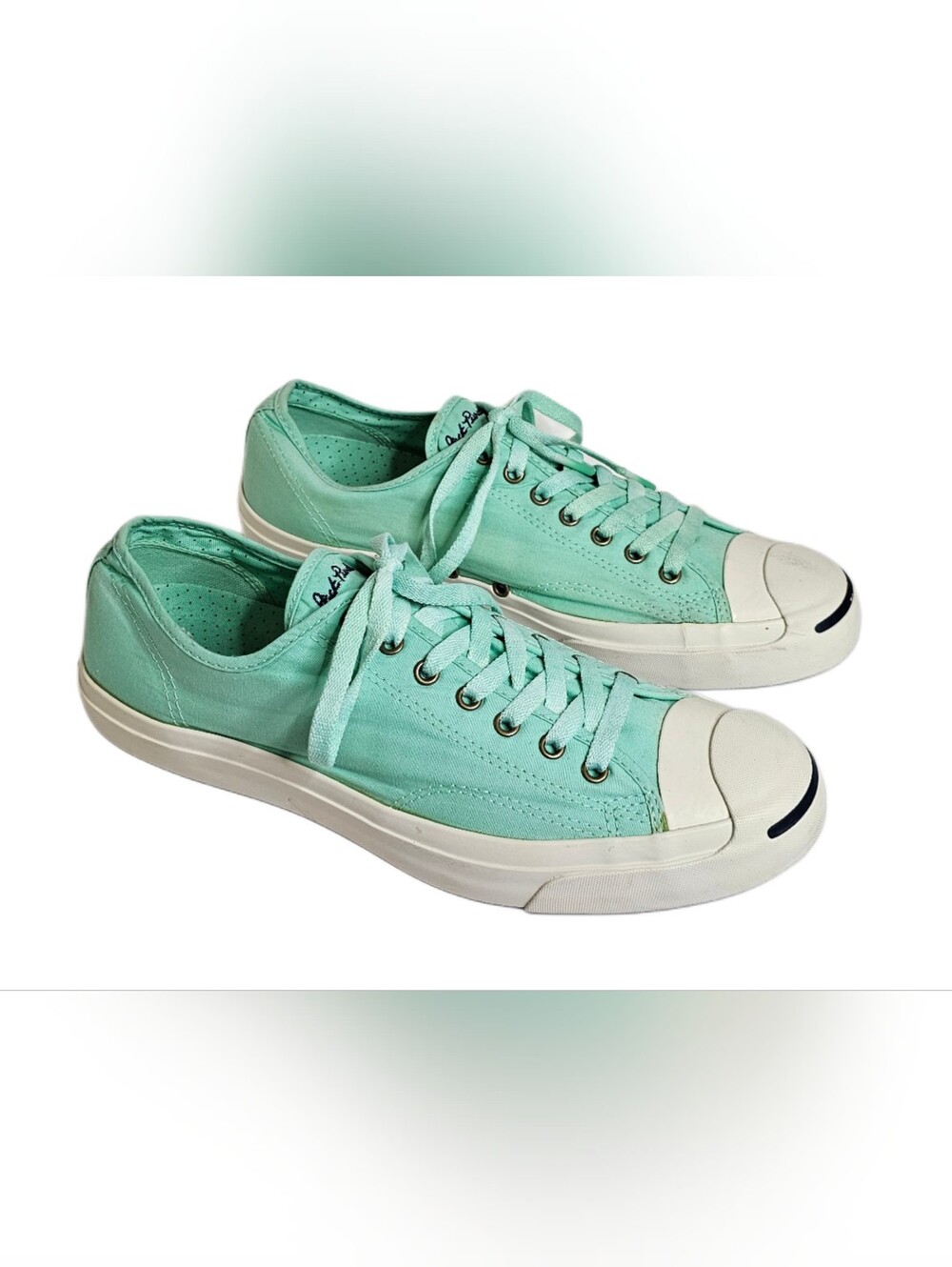 Converse Jack Purcell Mint Green Low Top Sneaker Shoes Men 12 Women 13.5 142669C